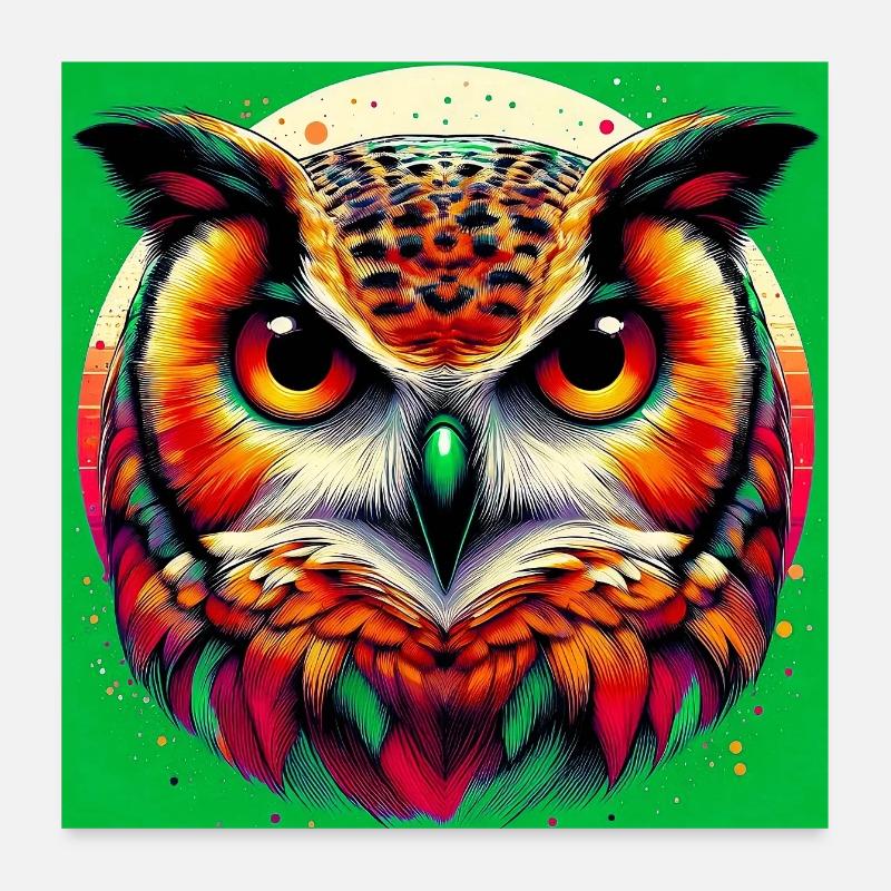 owl Poster 24" x 24" (60x60 cm)