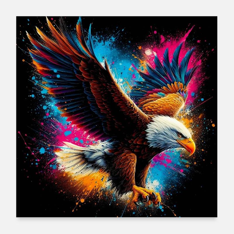 Adler Poster 60x60 cm