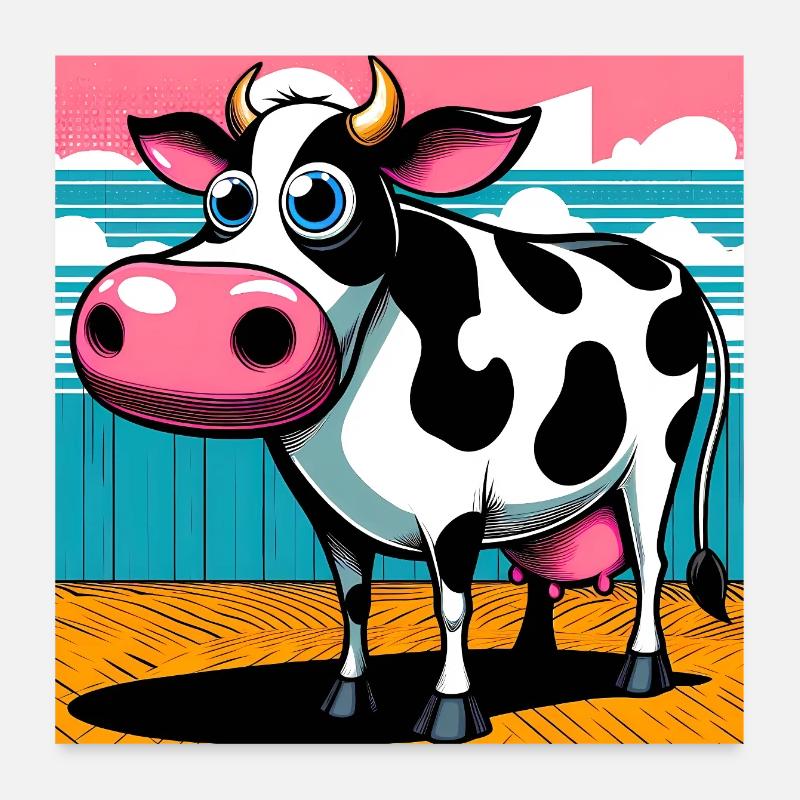 cow Poster 24" x 24" (60x60 cm)