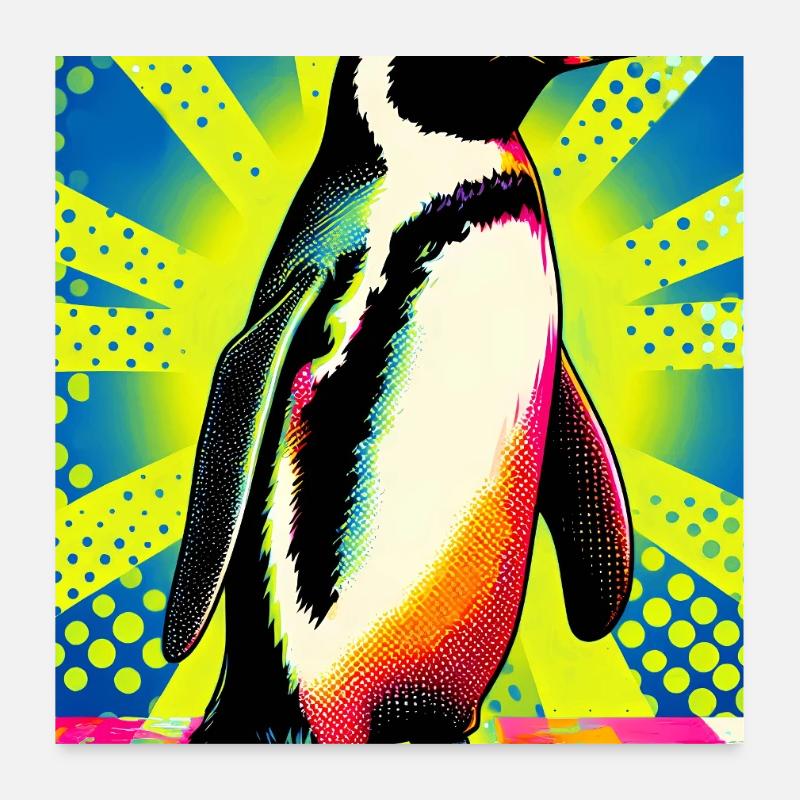 pingouin Poster 60 x 60 cm