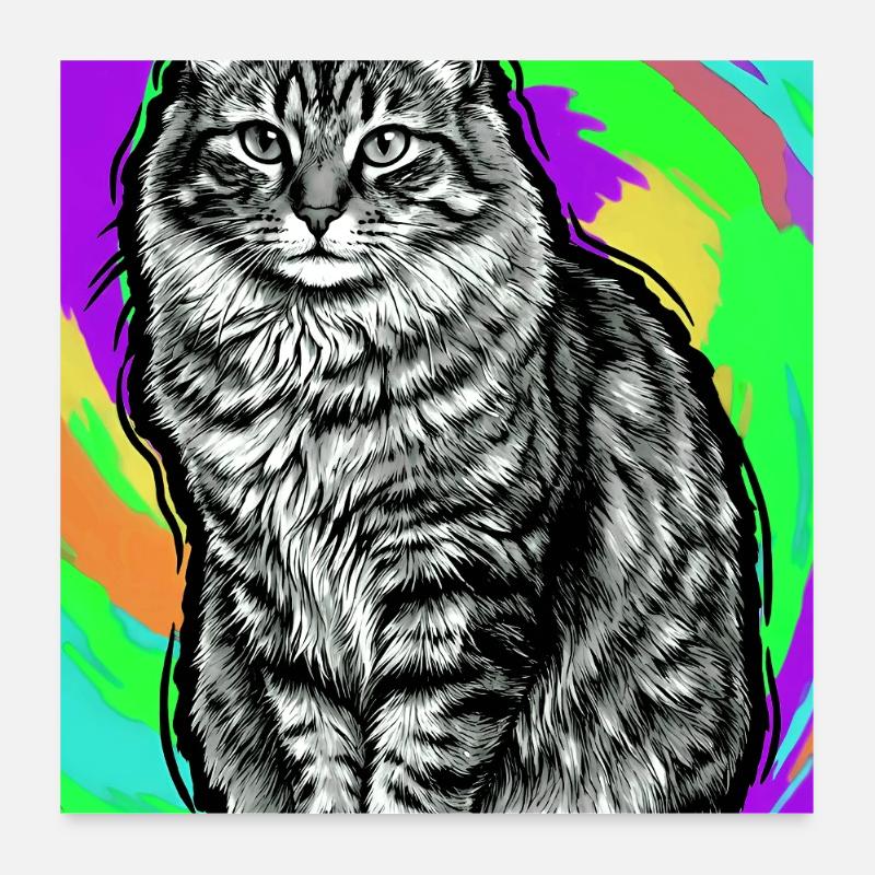 chat Poster 60 x 60 cm
