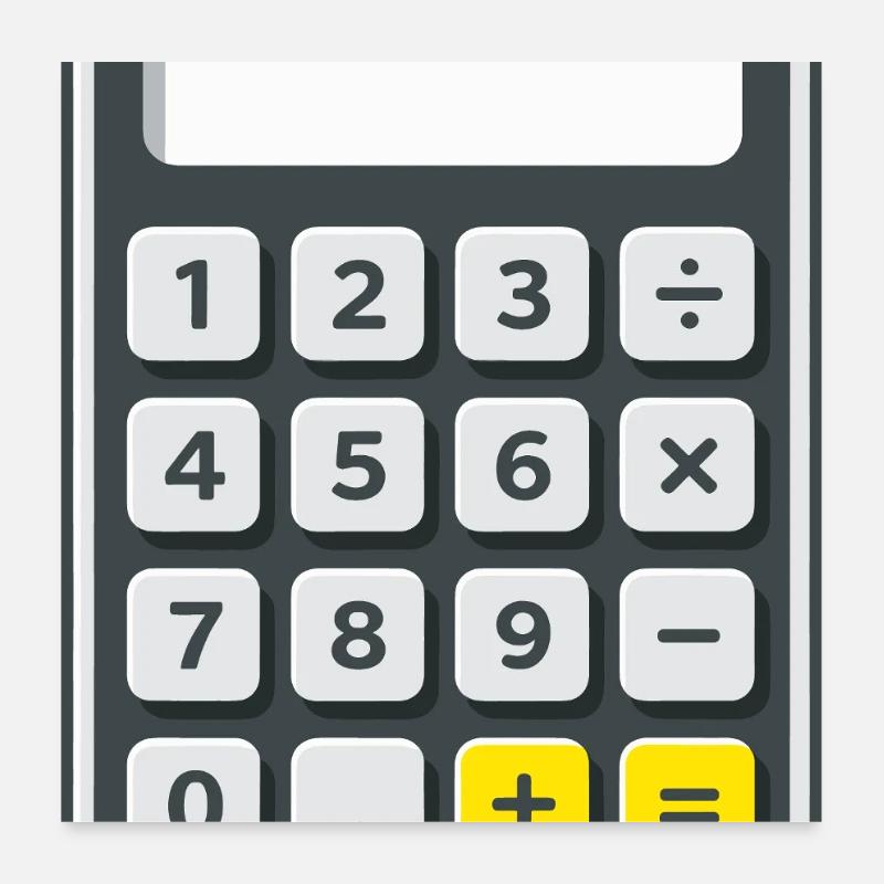 Calculator Costume Carnival Carnival Nerd Poster 24" x 24" (60x60 cm)