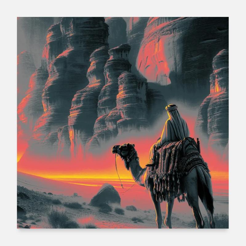 Wadi Rum Desert Poster 24" x 24" (60x60 cm)