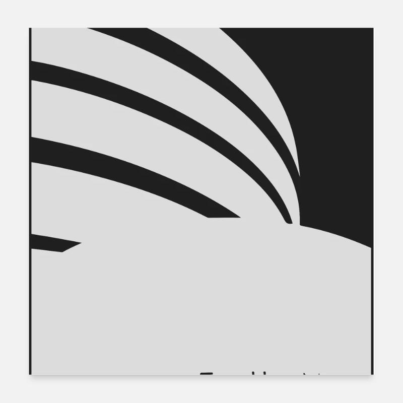 Architecture moderne: Musée Guggenheim Poster 60 x 60 cm