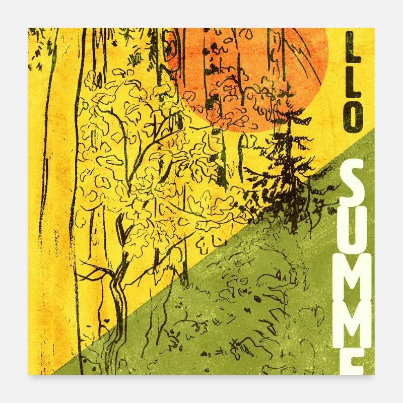 HELLO SUMMER Poster 24" x 24" (60x60 cm)