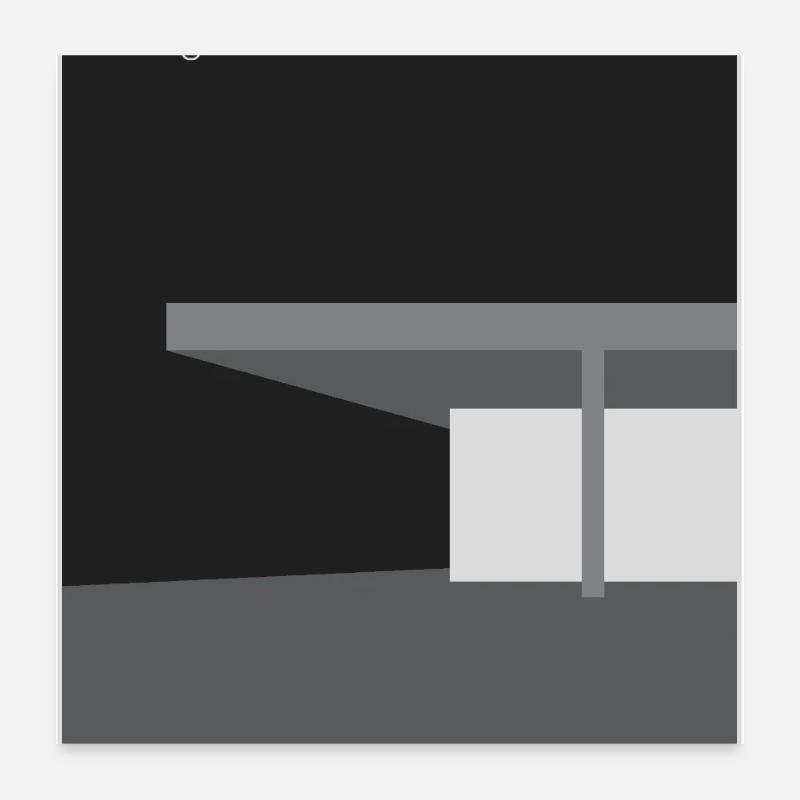 Architecture moderne : Musée des beaux-arts du Canada - Poster 60 x 60 cm - blanc