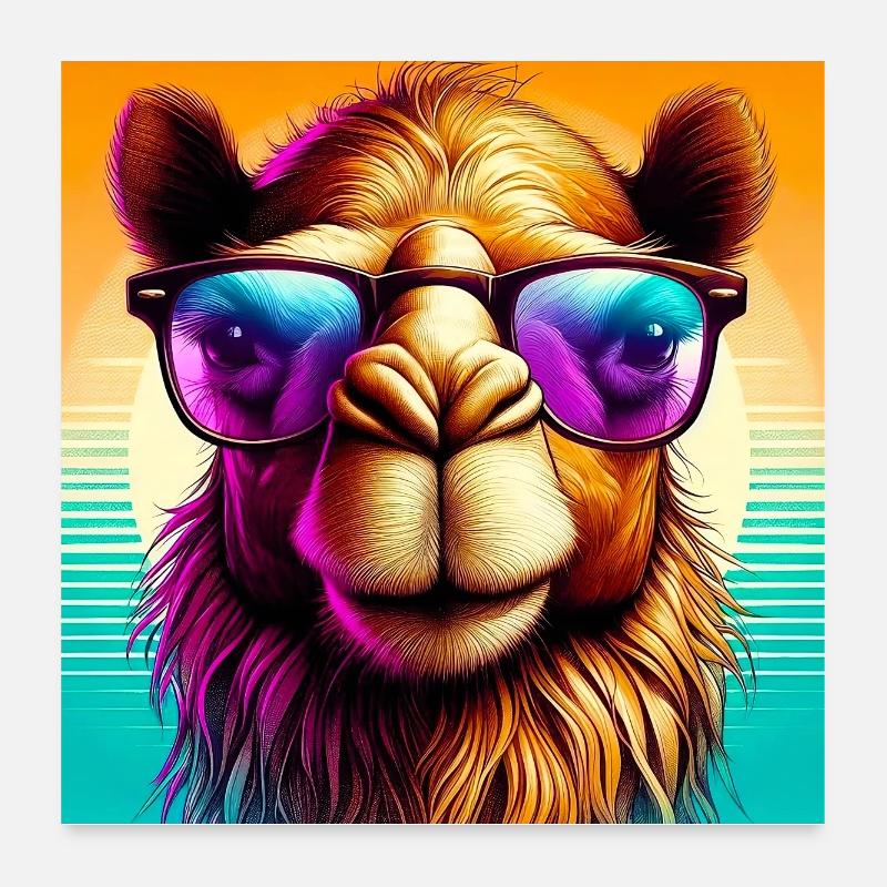 camel Poster 24" x 24" (60x60 cm)