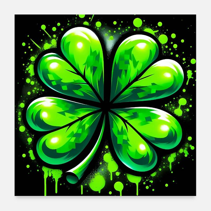 Four-leaf clover Poster 24" x 24" (60x60 cm)