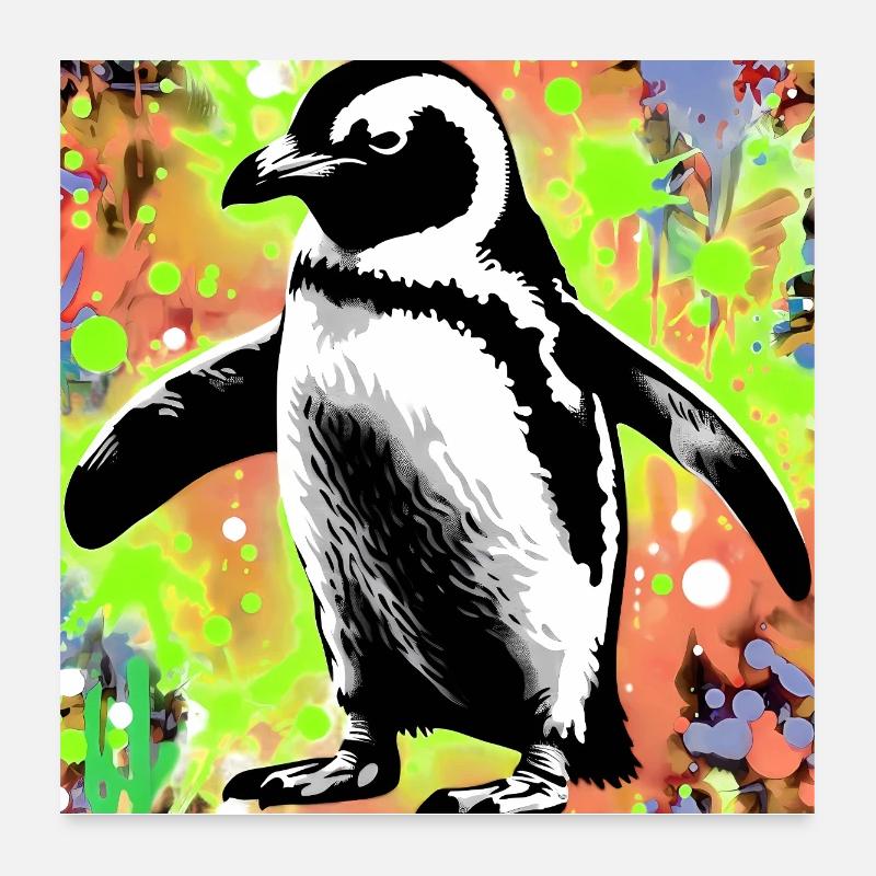 pingouin Poster 60 x 60 cm