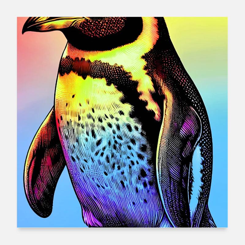 pingouin Poster 60 x 60 cm