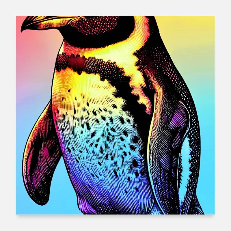 penguin Poster 24" x 24" (60x60 cm)