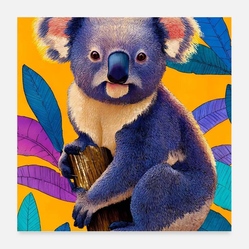 Koala Poster 24" x 24" (60x60 cm)