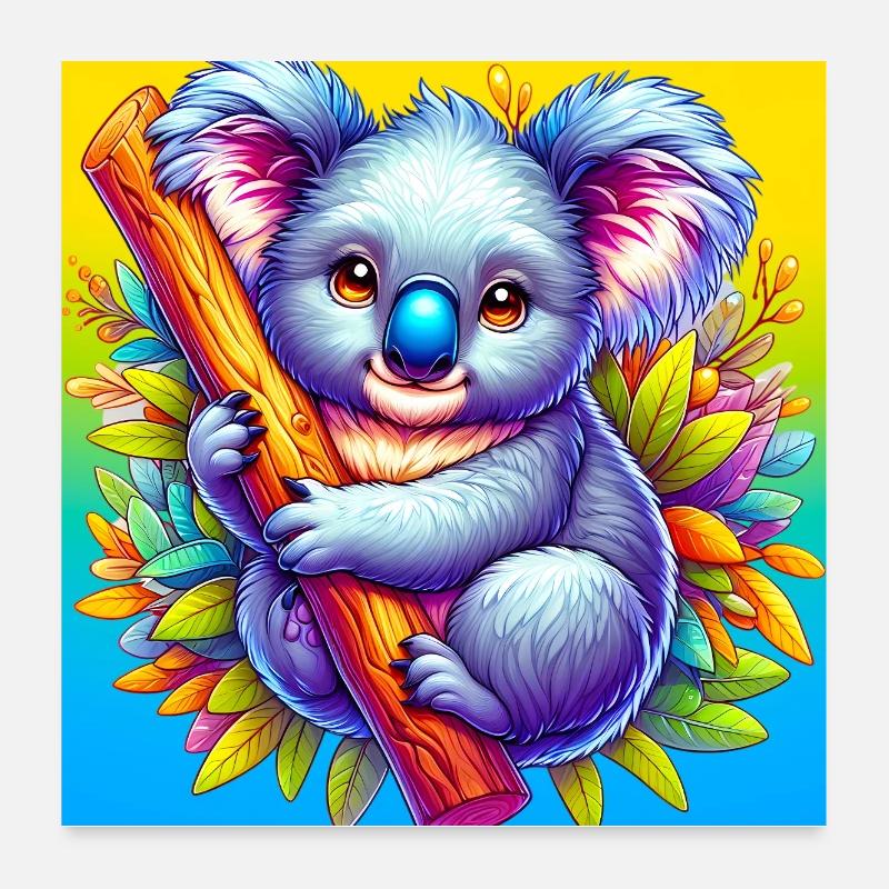 Koala Poster 60 x 60 cm