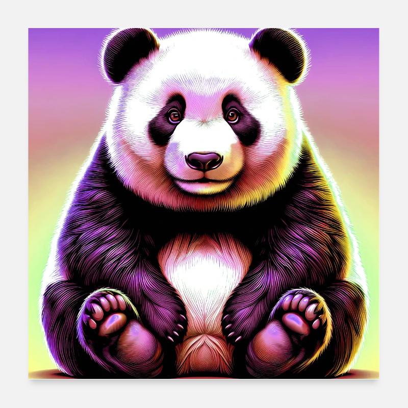 panda Poster 60 x 60 cm