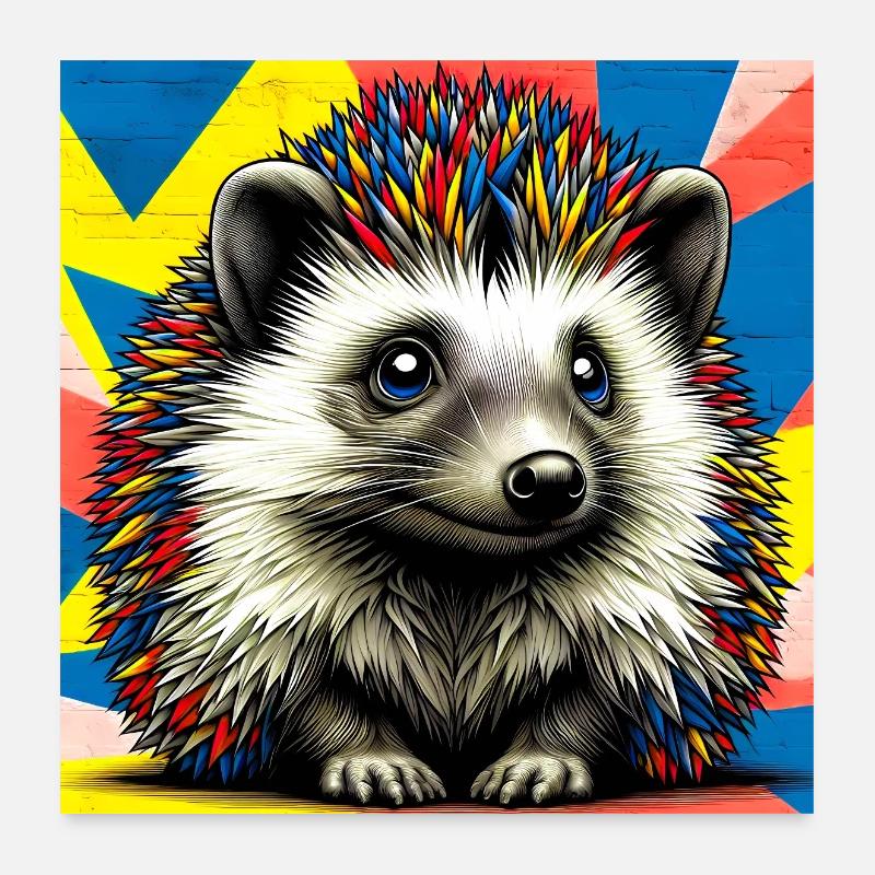 Igel Poster 60x60 cm