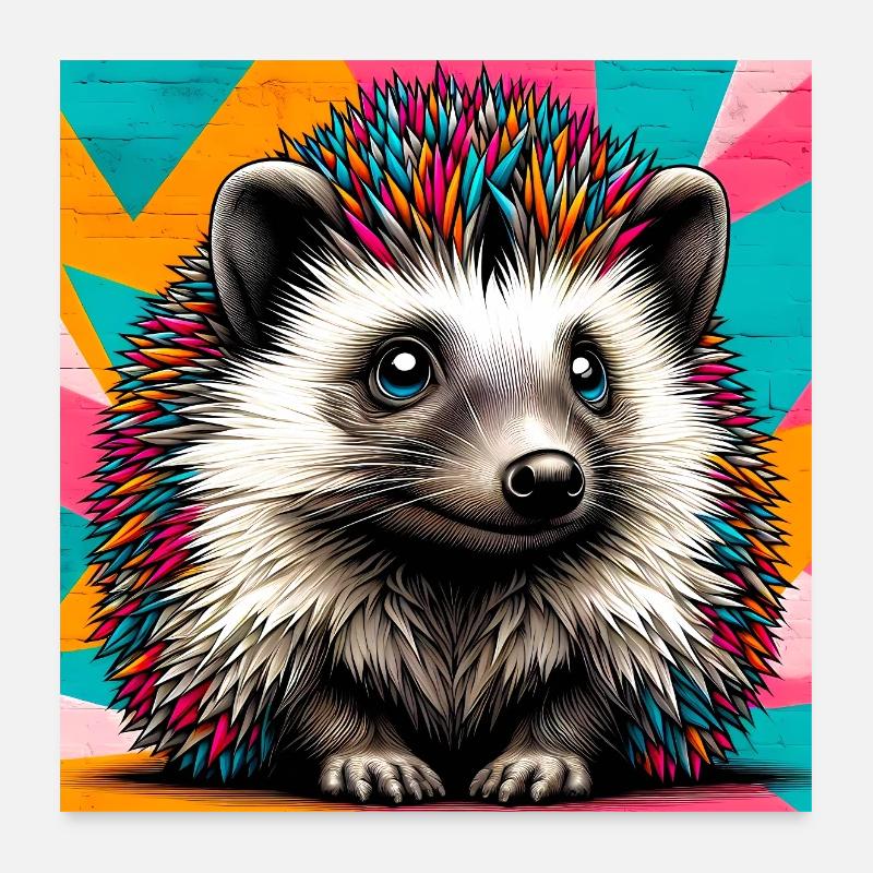 Igel Poster 60x60 cm