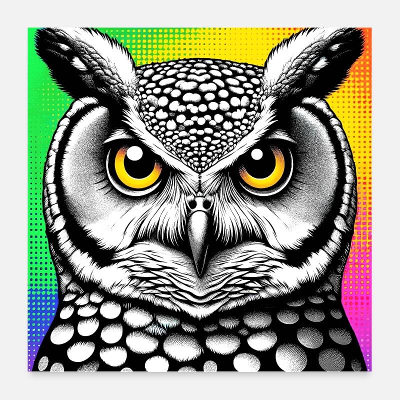 owl Poster 24" x 24" (60x60 cm)