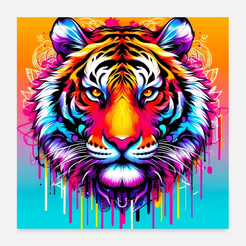tigre Poster 60 x 60 cm