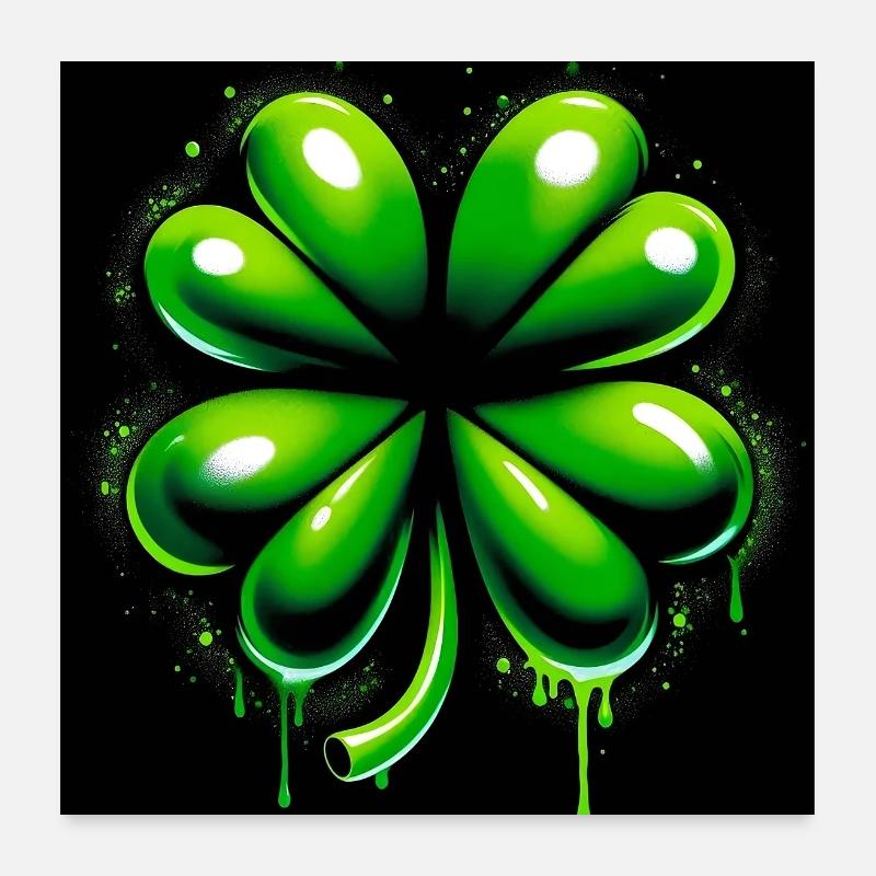 Four-leaf clover Poster 24" x 24" (60x60 cm)