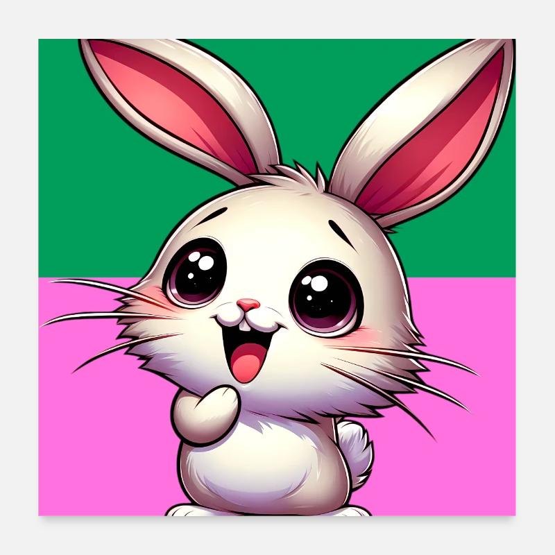 rabbit Poster 24" x 24" (60x60 cm)