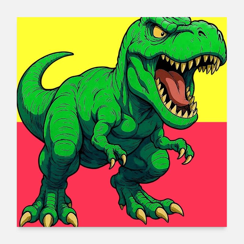 Dinosaurier Poster 60x60 cm