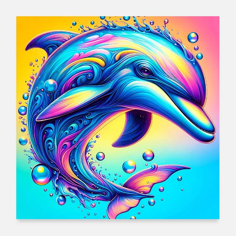 dauphin Poster 60 x 60 cm