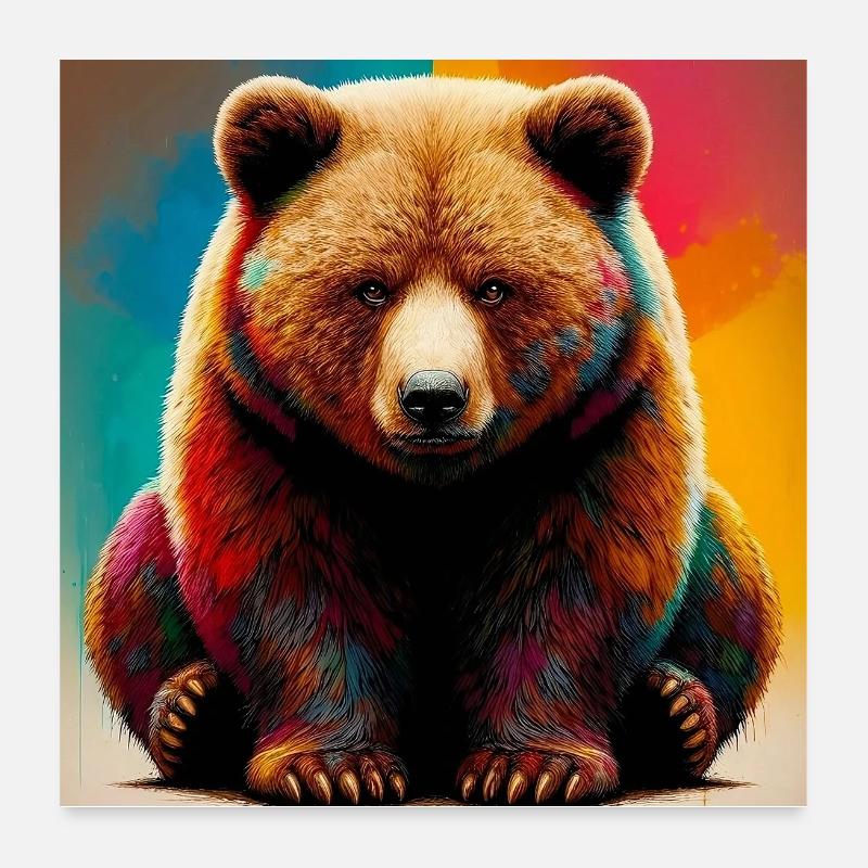 bear Poster 24" x 24" (60x60 cm)