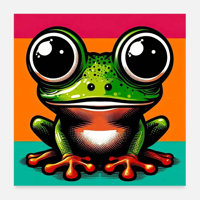 frog Poster 24" x 24" (60x60 cm)