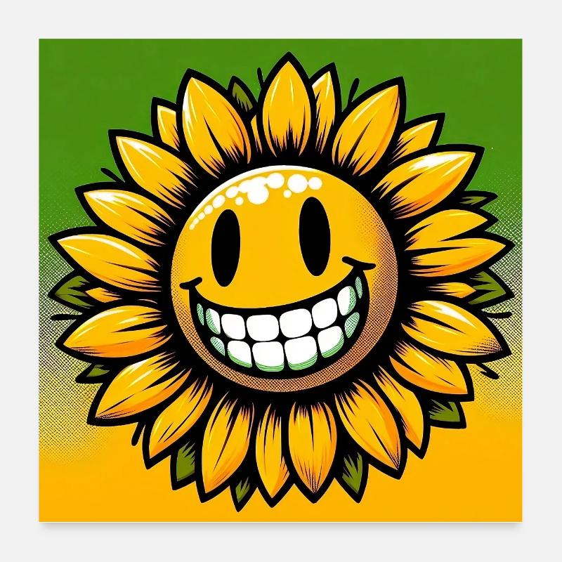 Sonnenblume Poster 60x60 cm
