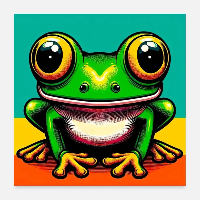 frog Poster 24" x 24" (60x60 cm)
