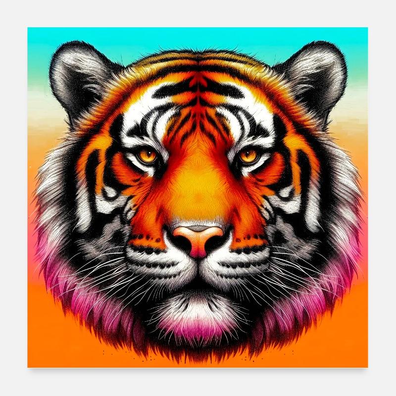 Tiger Poster 60x60 cm