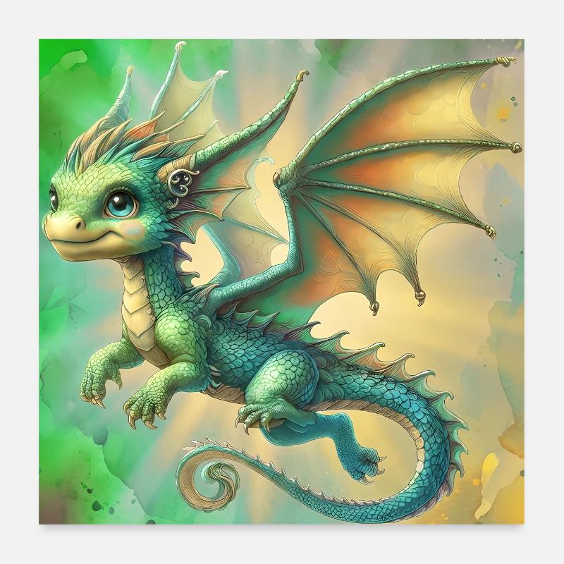 dragon Poster 60 x 60 cm