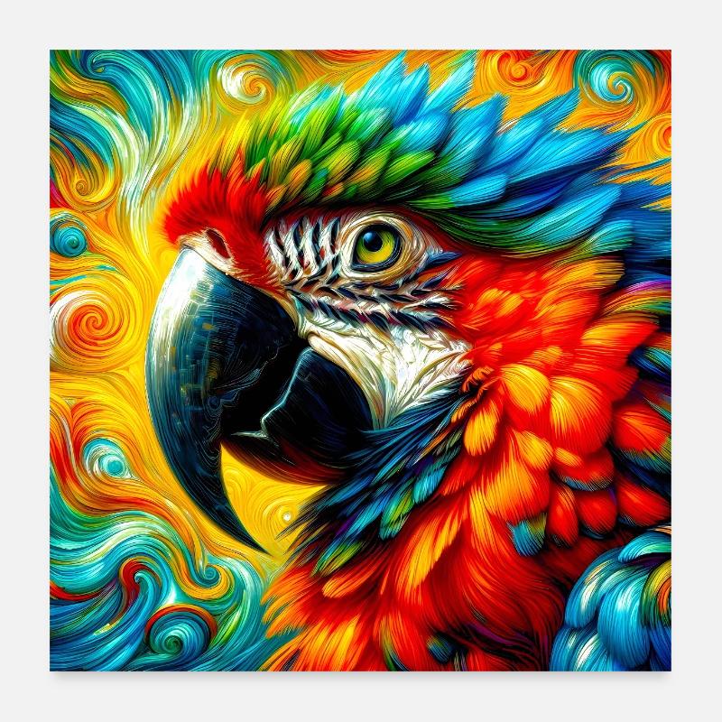 parrot Poster 24" x 24" (60x60 cm)