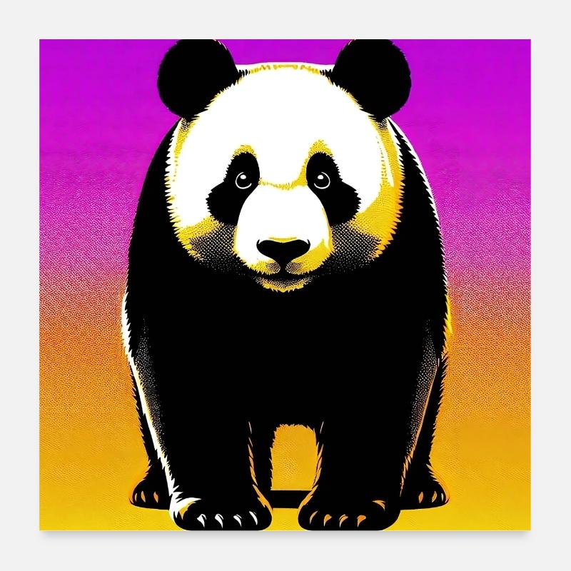 panda Poster 60 x 60 cm