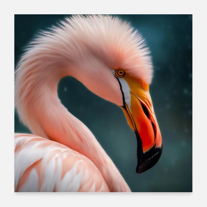 Flamant Rose Poster 60 x 60 cm