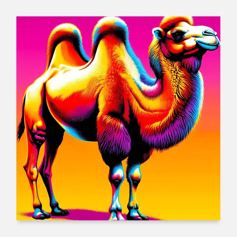 chameau Poster 60 x 60 cm
