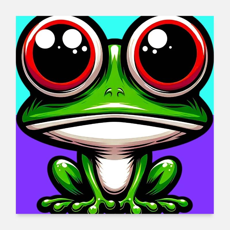 frog Poster 24" x 24" (60x60 cm)
