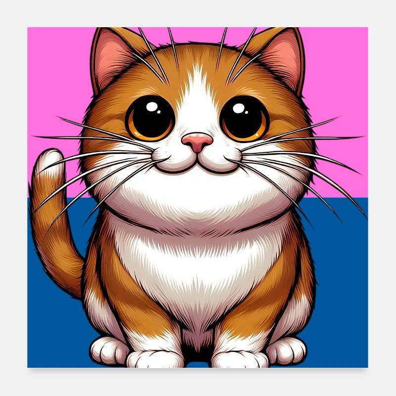 cat Poster 24" x 24" (60x60 cm)