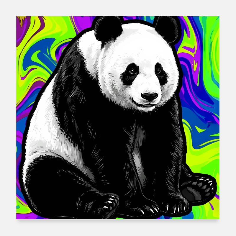 panda Poster 60 x 60 cm