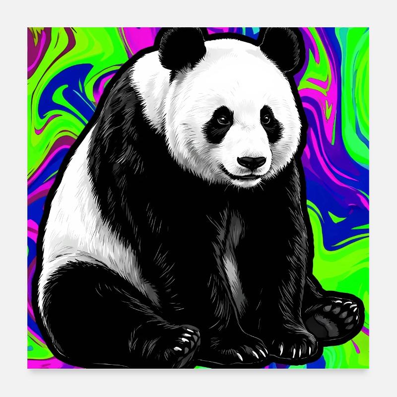 panda Poster 60 x 60 cm