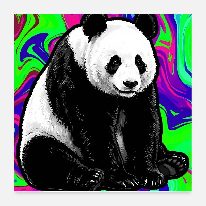 Panda Poster 60x60 cm