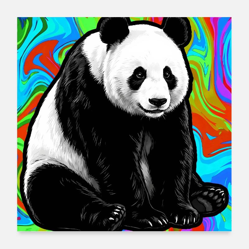 Panda Poster 60x60 cm