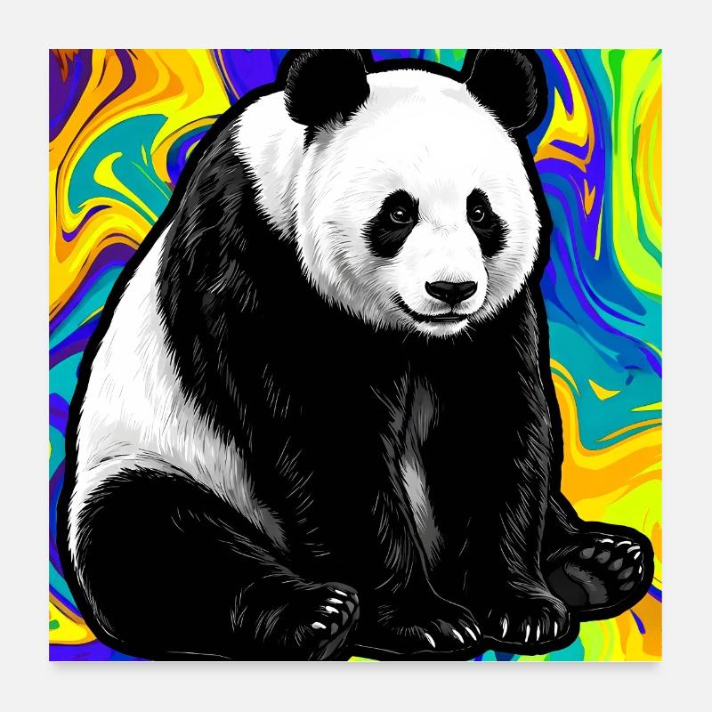panda Poster 60 x 60 cm