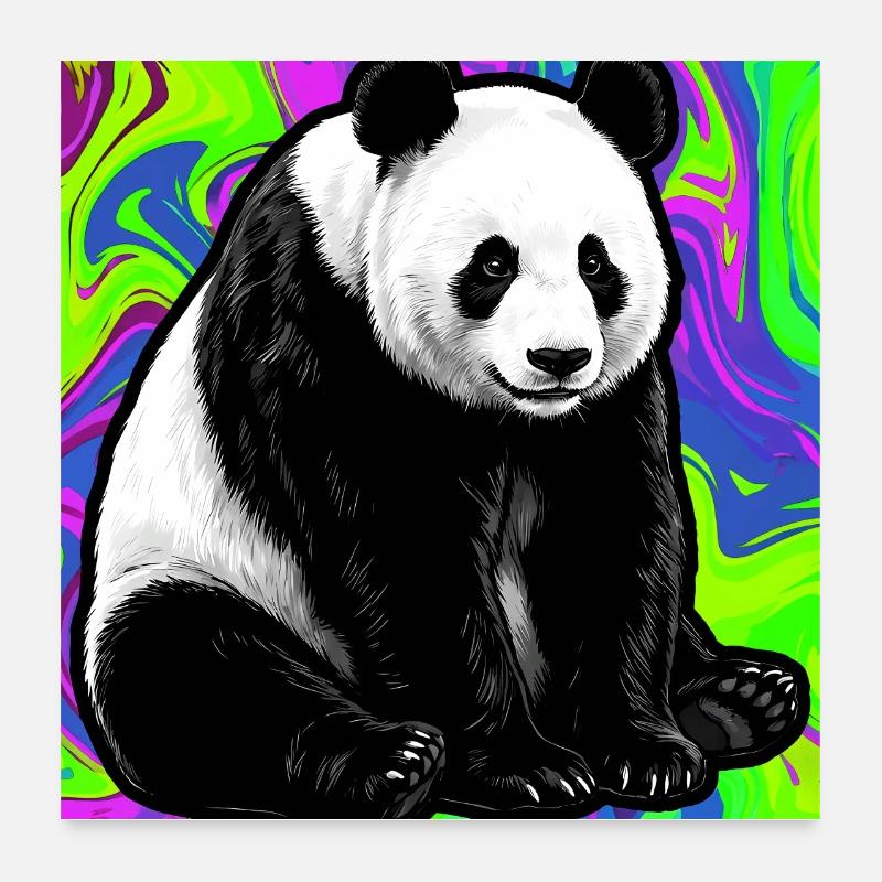 panda Poster 60 x 60 cm