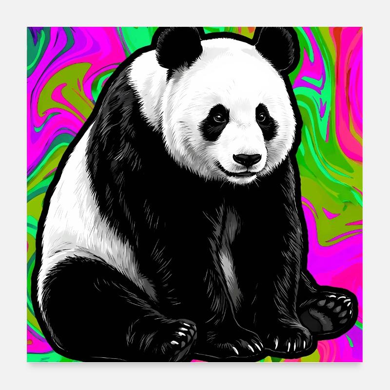 panda Poster 60 x 60 cm