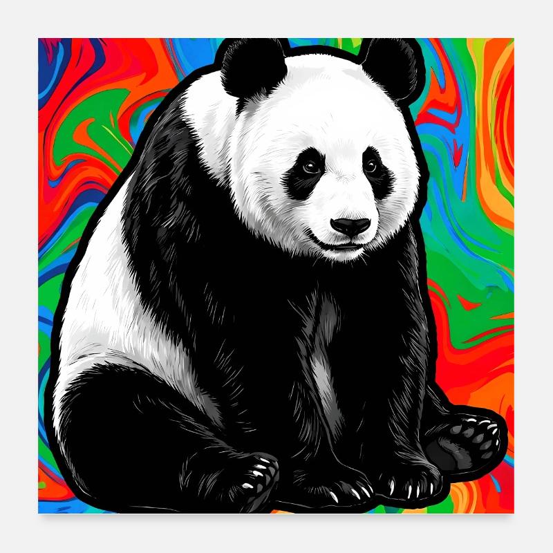 panda Poster 60 x 60 cm