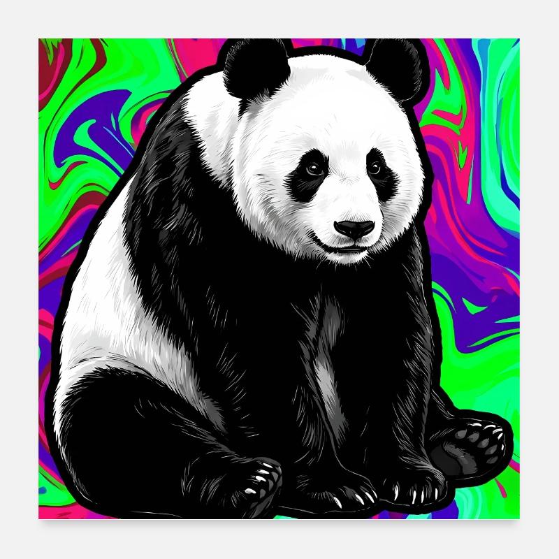 panda Poster 60 x 60 cm