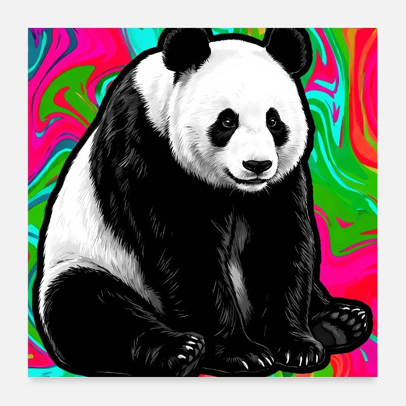 panda Poster 60 x 60 cm