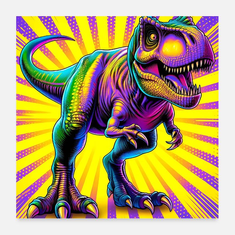Dinosaurier Poster 60x60 cm