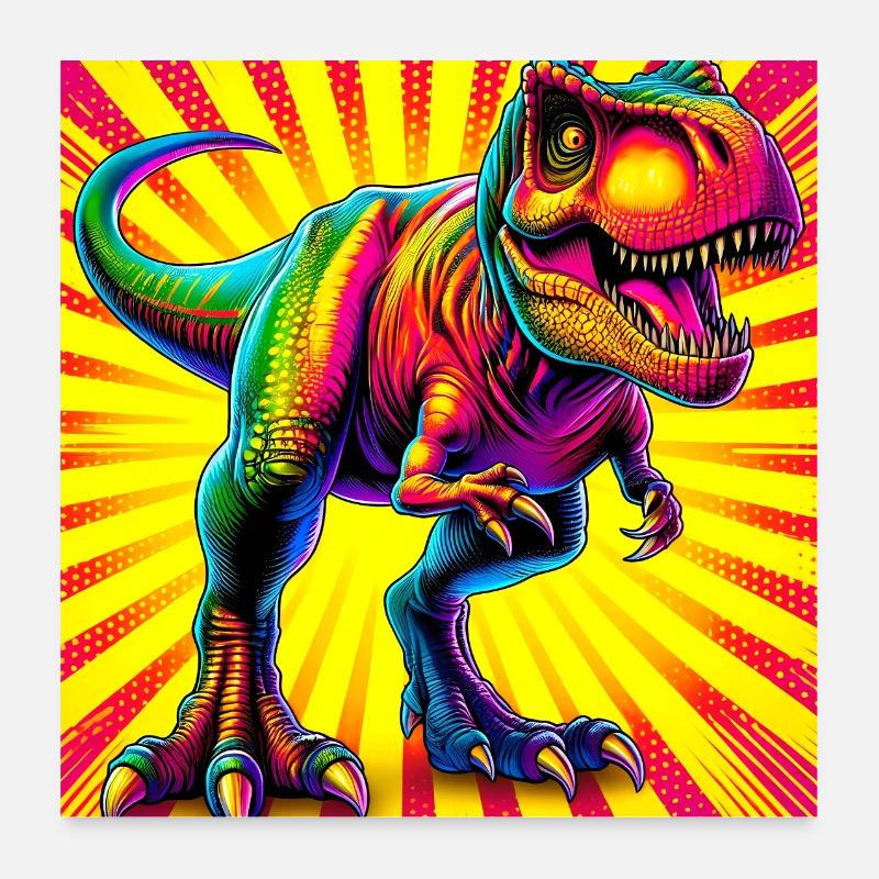 dinosaure Poster 60 x 60 cm